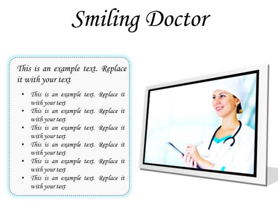 Smiling Doctor Medical PowerPoint Presentation Slides F Smiling Doctor Medical PowerPoint Presentation Slides F
