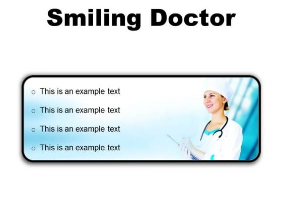 Smiling Doctor Medical PowerPoint Presentation Slides R Smiling Doctor Medical PowerPoint Presentation Slides R