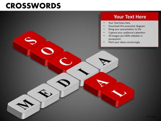 Social Media Crosswords PowerPoint Templates Social Media Crosswords PowerPoint Templates