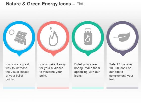 Solar Plant With Cylinder And Leaf For Green Energy Ppt Slides Graphics Solar Plant With Cylinder And Leaf For Green Energy Ppt Slides Graphics