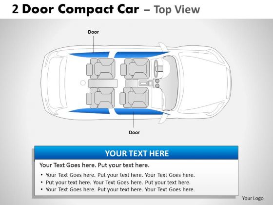 Speed Sport 2 Door Blue Car Top PowerPoint Slides And Ppt Diagram Templates