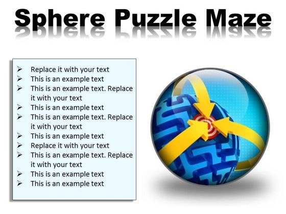 Sphere Maze Puzzle Business PowerPoint Presentation Slides C Sphere Maze Puzzle Business PowerPoint Presentation Slides C