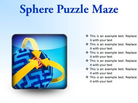 Sphere Maze Puzzle Business PowerPoint Presentation Slides S Sphere Maze Puzzle Business PowerPoint Presentation Slides S