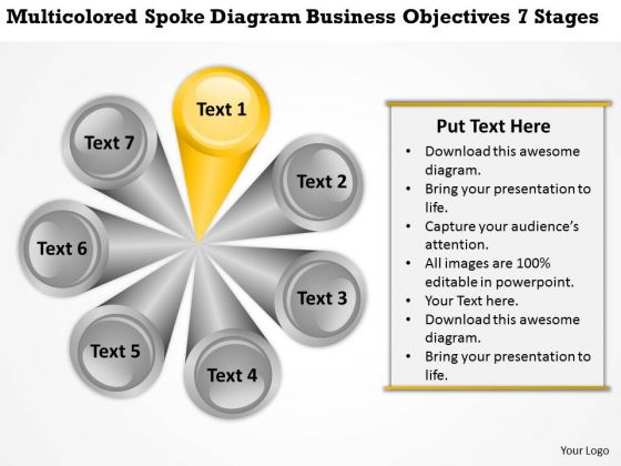 Spoke Diagram Business Objectives 7 Stages Plan Structure PowerPoint Templates Spoke Diagram Business Objectives 7 Stages Plan Structure PowerPoint Templates