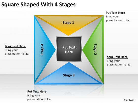 Square Shaped With 4 Stages Ppt How To Write Business Plan Free PowerPoint Templates Square Shaped With 4 Stages Ppt How To Write Business Plan Free PowerPoint Templates