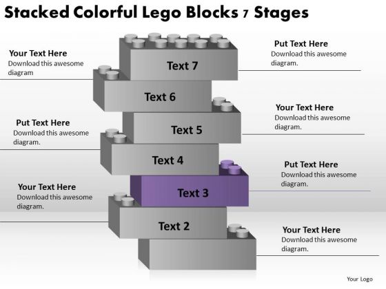 Stacked Colorful Lego Blocks 7 Stages Business Plan PowerPoint Slides Stacked Colorful Lego Blocks 7 Stages Business Plan PowerPoint Slides