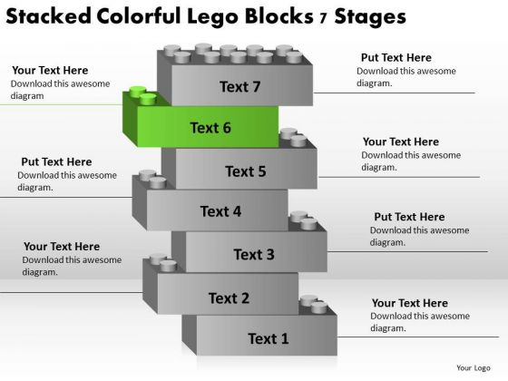 Stacked Colorful Lego Blocks 7 Stages Need Business Plan PowerPoint Slides Stacked Colorful Lego Blocks 7 Stages Need Business Plan PowerPoint Slides