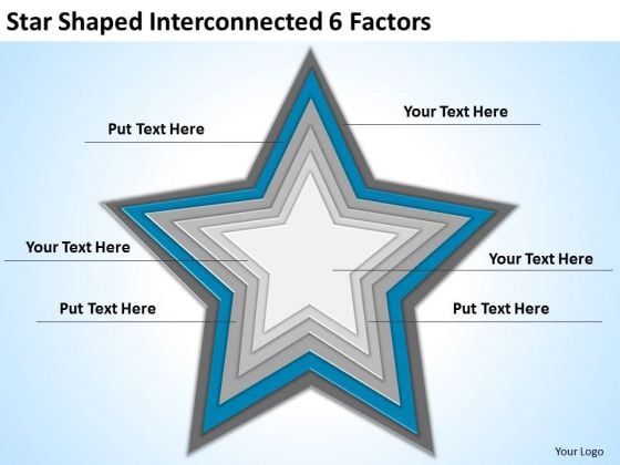 Star Shaped Interconnected 6 Factors Ppt Business Plan Consultant PowerPoint Slides Star Shaped Interconnected 6 Factors Ppt Business Plan Consultant PowerPoint Slides