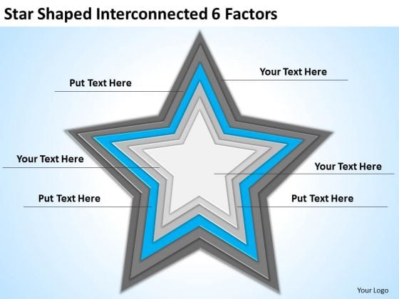 Star Shaped Interconnected 6 Factors Ppt Business Plan Outline PowerPoint Templates Star Shaped Interconnected 6 Factors Ppt Business Plan Outline PowerPoint Templates