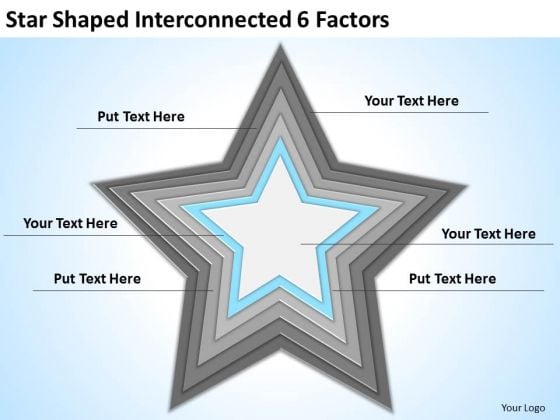 Star Shaped Interconnected 6 Factors Ppt Making Business Plan Template PowerPoint Templates Star Shaped Interconnected 6 Factors Ppt Making Business Plan Template PowerPoint Templates