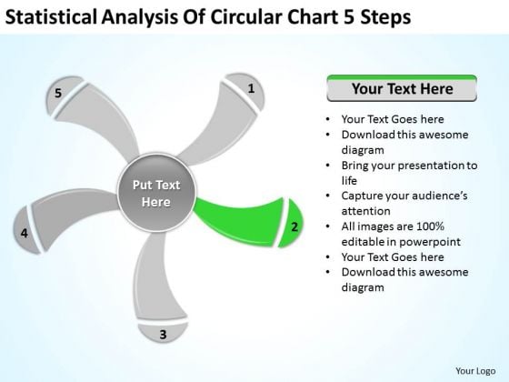 Statistical Analysis Of Circular Chart 5 Steps Ppt Business Plan PowerPoint Slide Statistical Analysis Of Circular Chart 5 Steps Ppt Business Plan PowerPoint Slide
