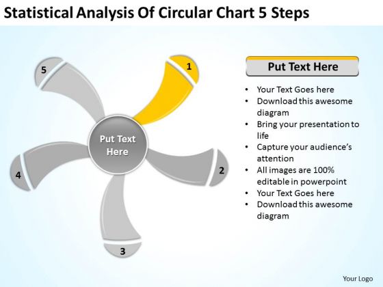 Statistical Analysis Of Circular Chart 5 Steps Ppt Business Plan PowerPoint Slides Statistical Analysis Of Circular Chart 5 Steps Ppt Business Plan PowerPoint Slides