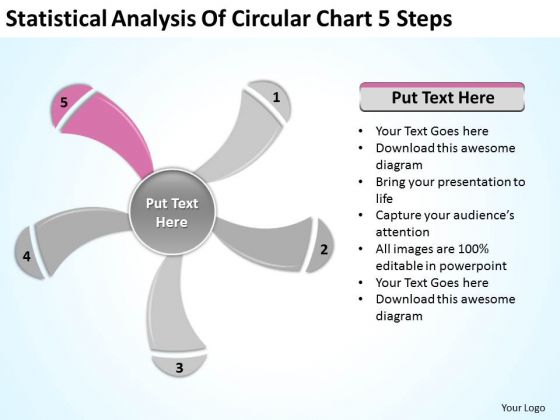 Statistical Analysis Of Circular Chart 5 Steps Ppt Outline For Business Plan PowerPoint Slides Statistical Analysis Of Circular Chart 5 Steps Ppt Outline For Business Plan PowerPoint Slides