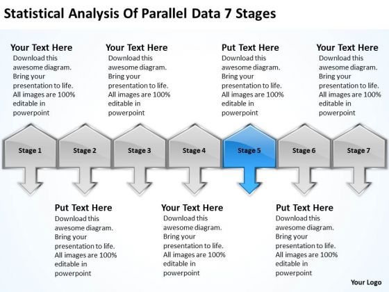 Statistical Analysis Of Parallel Data 7 Stages Fashion Business Plan PowerPoint Slides