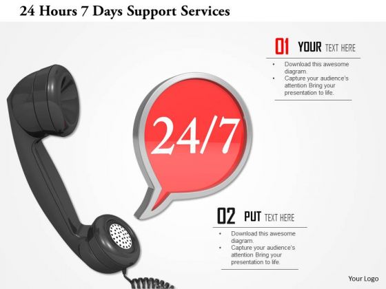 Stock Photo 24 Hours 7 Days Support Services PowerPoint Slide Stock Photo 24 Hours 7 Days Support Services PowerPoint Slide