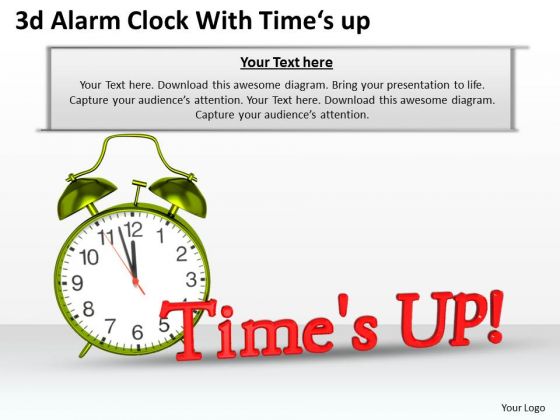 Stock Photo 3d Alarm Clock With Time Up Text PowerPoint Slide Stock Photo 3d Alarm Clock With Time Up Text PowerPoint Slide