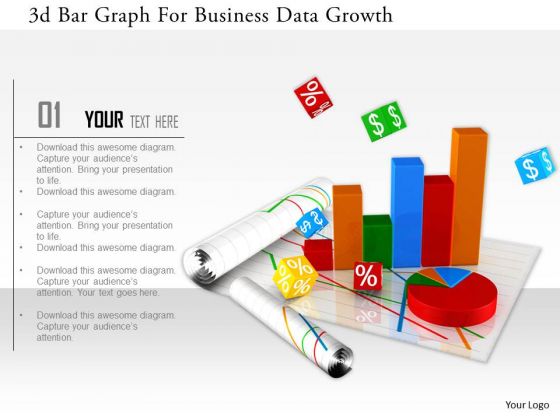 Stock Photo 3d Bar Graph For Business Data Growth Image Graphics For PowerPoint Slide Stock Photo 3d Bar Graph For Business Data Growth Image Graphics For PowerPoint Slide