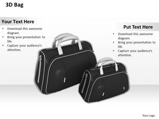 Stock Photo 3d Black Bags For Travel PowerPoint Slide Stock Photo 3d Black Bags For Travel PowerPoint Slide