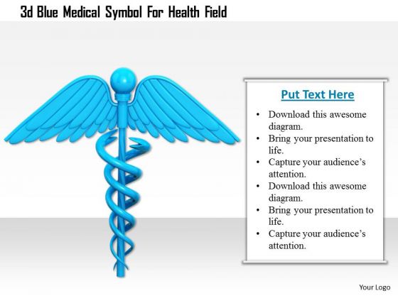 Stock Photo 3d Blue Medical Symbol For Health Field PowerPoint Slide Stock Photo 3d Blue Medical Symbol For Health Field PowerPoint Slide