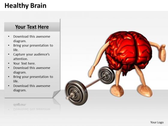 Stock Photo 3d Brain With Legs And Arms And Weight PowerPoint Slide Stock Photo 3d Brain With Legs And Arms And Weight PowerPoint Slide