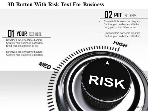 Stock Photo 3d Button With Risk Text For Business PowerPoint Slide Stock Photo 3d Button With Risk Text For Business PowerPoint Slide