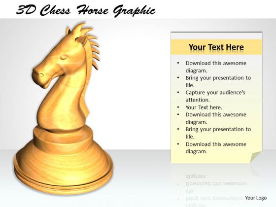 Stock Photo 3d Chess Horse Graphic PowerPoint Template Stock Photo 3d Chess Horse Graphic PowerPoint Template
