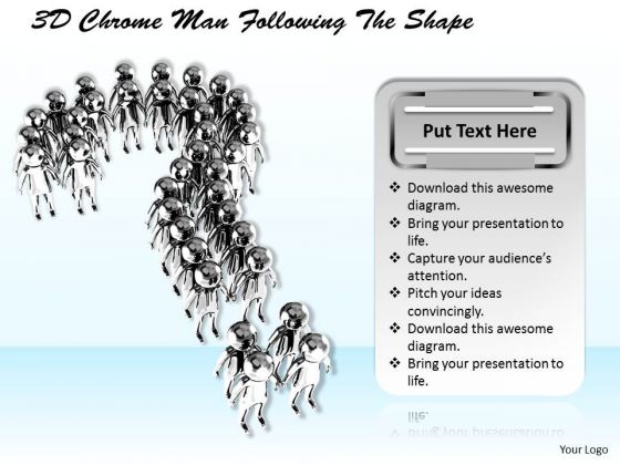 Stock Photo 3d Chrome Man Making Question Mark PowerPoint Slide Stock Photo 3d Chrome Man Making Question Mark PowerPoint Slide