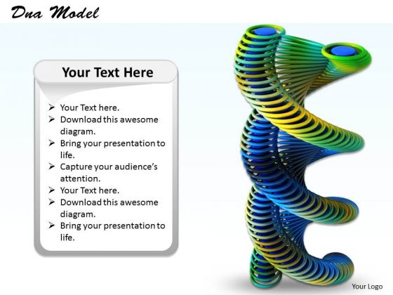 Stock Photo 3d Colored Dna Structure For Medical Science PowerPoint Slide Stock Photo 3d Colored Dna Structure For Medical Science PowerPoint Slide