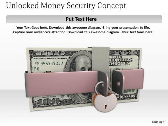 Stock Photo 3d Dollars Stack Unlocked Security Concept PowerPoint Slide Stock Photo 3d Dollars Stack Unlocked Security Concept PowerPoint Slide