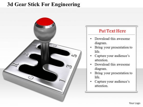 Stock Photo 3d Gear Stick For Engineering Image Graphics For PowerPoint Slide Stock Photo 3d Gear Stick For Engineering Image Graphics For PowerPoint Slide