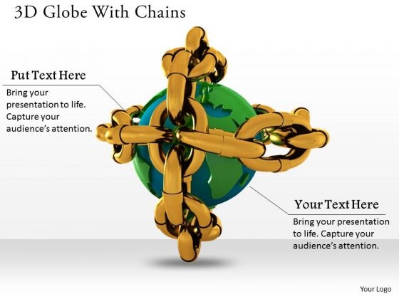 Stock Photo 3d Globe With Chains For Safety PowerPoint Slide Stock Photo 3d Globe With Chains For Safety PowerPoint Slide