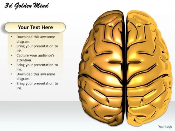 Stock Photo 3d Graphic Of Golden Mind Of Human PowerPoint Slide Stock Photo 3d Graphic Of Golden Mind Of Human PowerPoint Slide