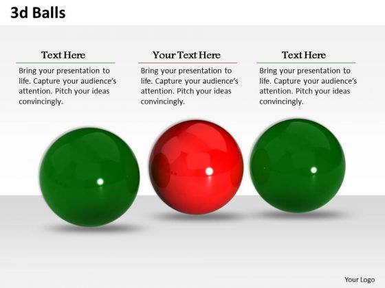 Stock Photo 3d Green And Red Balls PowerPoint Slide Stock Photo 3d Green And Red Balls PowerPoint Slide