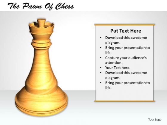 Stock Photo 3d Hite Chess Pawn For Game PowerPoint Slide Stock Photo 3d Hite Chess Pawn For Game PowerPoint Slide