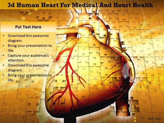 Stock Photo 3d Human Heart For Medical And Heart Health Image Graphics For PowerPoint Slide Stock Photo 3d Human Heart For Medical And Heart Health Image Graphics For PowerPoint Slide