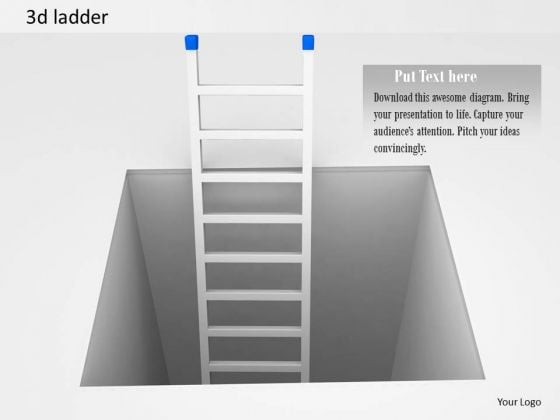 Stock Photo 3d Ladder Coming Out Of Box PowerPoint Slide Stock Photo 3d Ladder Coming Out Of Box PowerPoint Slide
