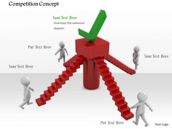 Stock Photo 3d Men Running Towards Stairs PowerPoint Slide Stock Photo 3d Men Running Towards Stairs PowerPoint Slide