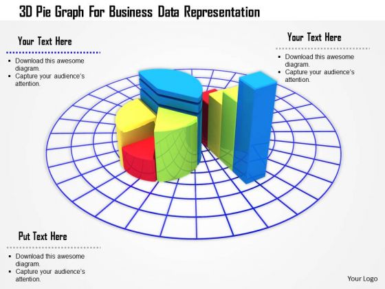 Stock Photo 3d Pie Graph For Business Data Representation PowerPoint Slide Stock Photo 3d Pie Graph For Business Data Representation PowerPoint Slide