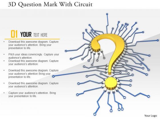 Stock Photo 3d Question Mark With Circuit PowerPoint Slide Stock Photo 3d Question Mark With Circuit PowerPoint Slide
