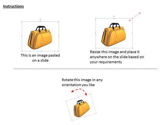 stock_photo_3d_yellow_travel_bag_powerpoint_slide_2