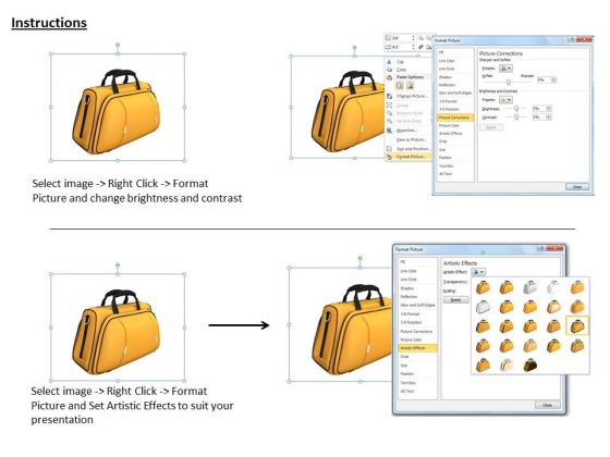 stock_photo_3d_yellow_travel_bag_powerpoint_slide_3