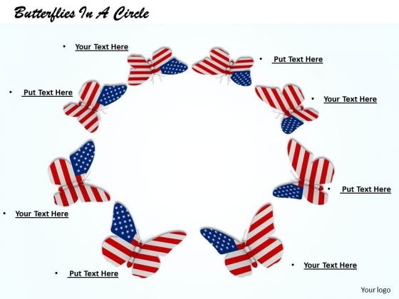 stock_photo_american_butterflies_in_a_circle_powerpoint_slide_1