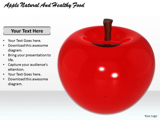 Stock Photo Apple Natural And Healthy Food PowerPoint Template