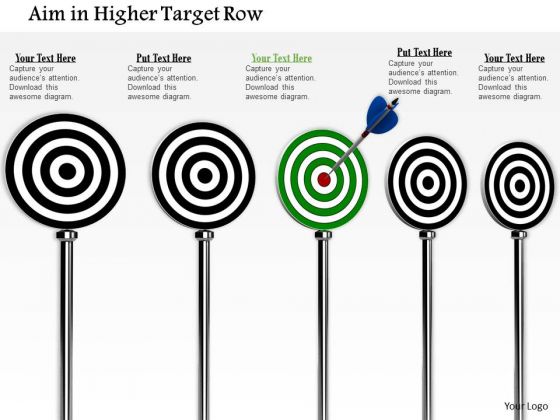 Stock Photo Arrow Hitting On Green Target Board PowerPoint Slide Stock Photo Arrow Hitting On Green Target Board PowerPoint Slide