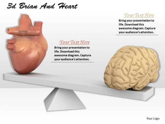 Stock Photo Balance Between Heart And Brain PowerPoint Slide Stock Photo Balance Between Heart And Brain PowerPoint Slide