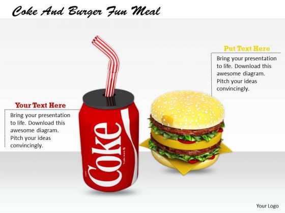 Stock Photo Basic Marketing Concepts Coke And Burger Fun Meal