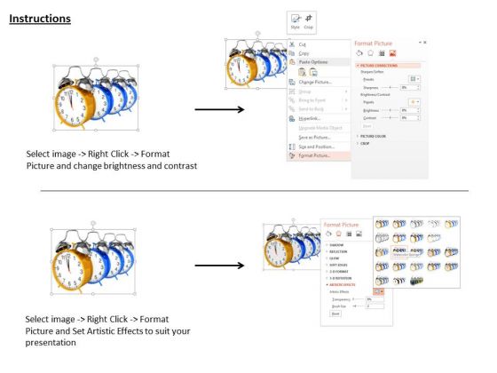 Stock Photo Be Different Concept Alarm Clocks PowerPoint Slide designed multipurpose
