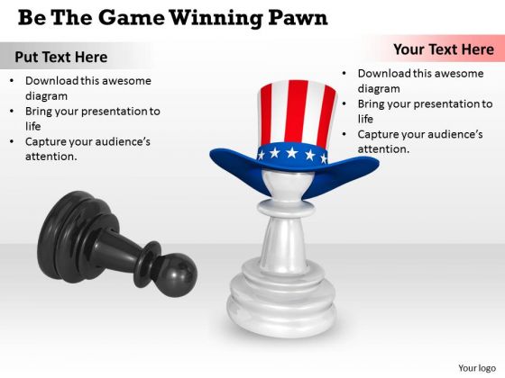Stock Photo Be The Game Winning Pawn PowerPoint Template Stock Photo Be The Game Winning Pawn PowerPoint Template