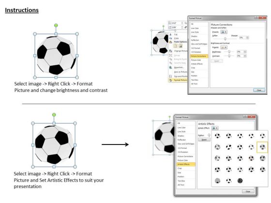 Stock Photo Black And White Football Game PowerPoint Slide multipurpose professionally