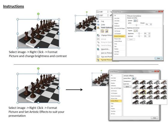 Stock Photo Black Pawns On Chess Board PowerPoint Slide designed analytical